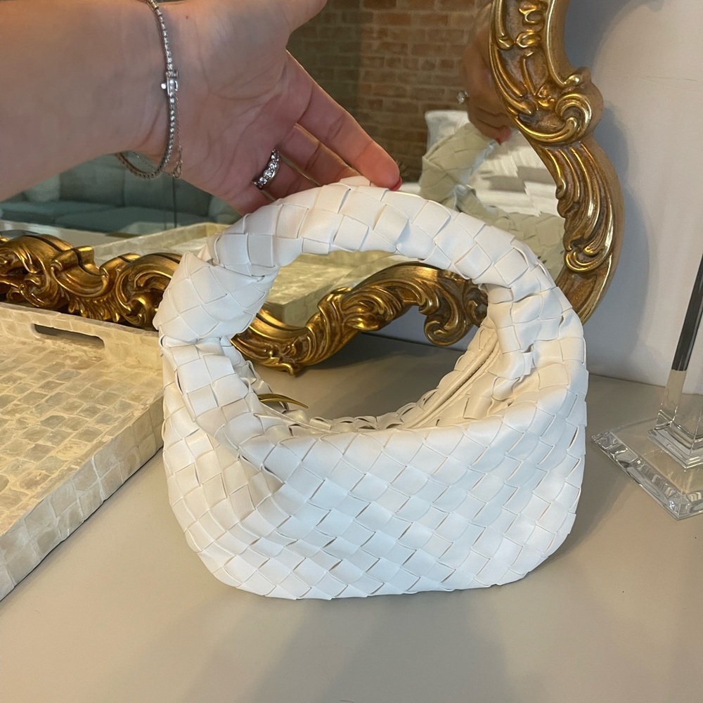 Knitted woven handbag